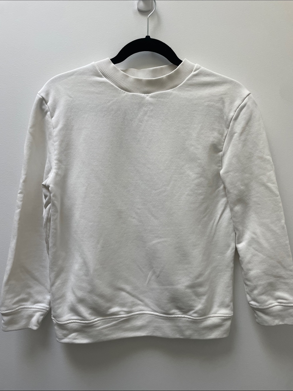Varley Back Cutout Mock Nexk Sweatshirt Size Small White